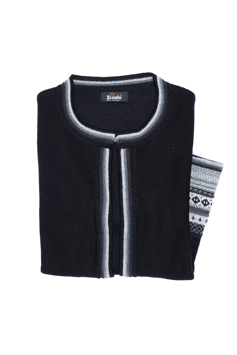 2260-3-zisuki-zenski-kardigan-na-okrugli-izrez-od-vune-tamno crna-womans-cardigan-o-neck-wool-black
